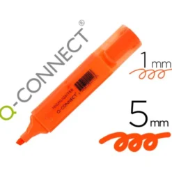 Rotulador fluorescente Q-Connect naranja