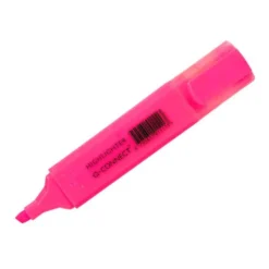Rotulador fluorescente Q-Connect rosa