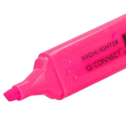 Rotulador fluorescente Q-Connect rosa