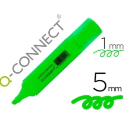 Rotulador fluorescente Q-Connect verde