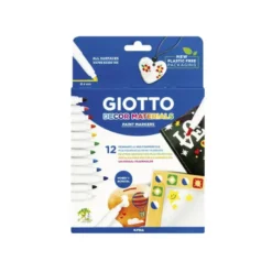 Rotulador Giotto Decor Materials Punta Gruesa caja de 12 unidades