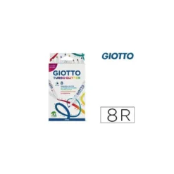 Rotulador Giotto Turbo Glietter Tinta con Purpurina Caja de 8 colores