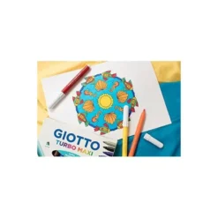 Rotulador Giotto Turbo Maxi Punta Gruesa Lavable Caja 24 rotuladores
