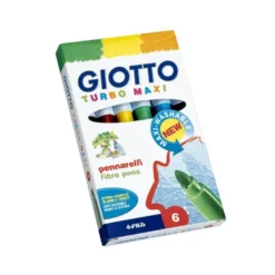 Rotulador Giotto Turbo Maxi Punta Gruesa Lavable caja 6 rotuladores