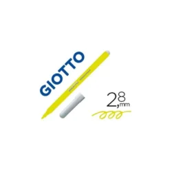 Rotulador Giotto Turbo Punta Media Lavable Color Amarillo