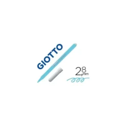 Rotulador Giotto Turbo Punta Media Lavable Color Azul Claro