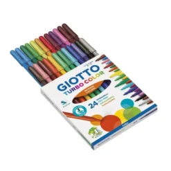 Rotulador Giotto Turbo punta media lavable caja 24 rotuladores