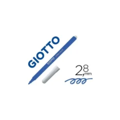 Rotulador Giotto Turbo Punta Media Lavable Color Azul Oscuro