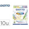 ROTULADOR GIOTTO TURBO SOFT BRUSH PASTEL PUNTA DE PINCEL CAJA DE 10 UNIDADES COLORES SURTIDOS