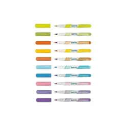 ROTULADOR GIOTTO TURBO SOFT BRUSH PASTEL PUNTA DE PINCEL CAJA DE 10 UNIDADES COLORES SURTIDOS