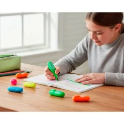 ROTULADOR IMAGINOVO FLUORESCENTE SAFARI GLOW NEON ANIMALES Y CLIP CAJA DE 6 UNIDADES SURTIDAS