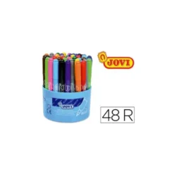 Rotulador Jovi Maxi punta gruesa caja 48 rotuladores lavables