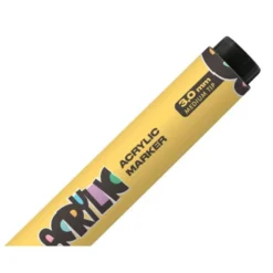 ROTULADOR LIDERPAPEL ACRYLIC BASE AGUA TODO TIPO DE SUPERFICIE PUNTA REDONDA 3 MM AMARILLO CLARO