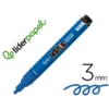 ROTULADOR LIDERPAPEL ACRYLIC BASE AGUA TODO TIPO DE SUPERFICIE PUNTA REDONDA 3 MM AZUL