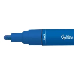 ROTULADOR LIDERPAPEL ACRYLIC BASE AGUA TODO TIPO DE SUPERFICIE PUNTA REDONDA 3 MM AZUL