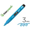 ROTULADOR LIDERPAPEL ACRYLIC BASE AGUA TODO TIPO DE SUPERFICIE PUNTA REDONDA 3 MM AZUL CLARO
