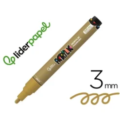 ROTULADOR LIDERPAPEL ACRYLIC BASE AGUA TODO TIPO DE SUPERFICIE PUNTA REDONDA 3 MM MARRON CLARO