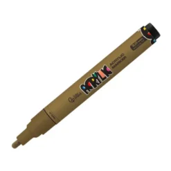 ROTULADOR LIDERPAPEL ACRYLIC BASE AGUA TODO TIPO DE SUPERFICIE PUNTA REDONDA 3 MM ORO