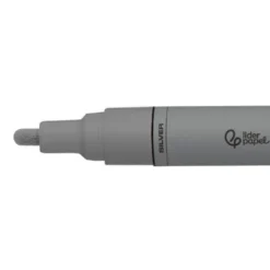 ROTULADOR LIDERPAPEL ACRYLIC BASE AGUA TODO TIPO DE SUPERFICIE PUNTA REDONDA 3 MM PLATA