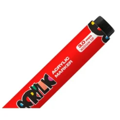 ROTULADOR LIDERPAPEL ACRYLIC BASE AGUA TODO TIPO DE SUPERFICIE PUNTA REDONDA 3 MM ROJO