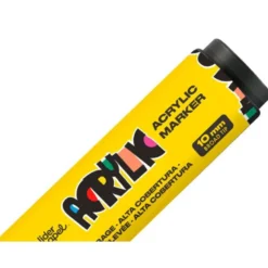 ROTULADOR LIDERPAPEL ACRYLIC BASE AGUA TODO TIPO DE SUPERFICIE PUNTA RECTANGULAR 10 MM AMARILLO