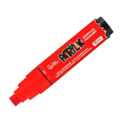 ROTULADOR LIDERPAPEL ACRYLIC BASE AGUA TODO TIPO DE SUPERFICIE PUNTA RECTANGULAR 10 MM ROJO