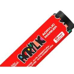 ROTULADOR LIDERPAPEL ACRYLIC BASE AGUA TODO TIPO DE SUPERFICIE PUNTA RECTANGULAR 10 MM ROJO