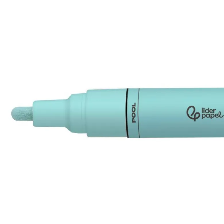ROTULADOR LIDERPAPEL ACRYLIC BASE AGUA TODO TIPO DE SUPERFICIE PUNTA REDONDA 3 MM VERDE MENTA