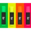 ROTULADOR LIDERPAPEL ECOUSE FLUORESCENTE FABRICADO CON 68% PLASTICO RECICLADO CAJA DE 4 UNIDADES COLORES SURTIDOS
