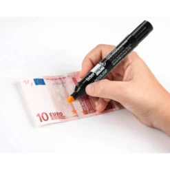 ROTULADOR LIDERPAPEL ECOUSE DETECTOR DE BILLETES FALSOS CUERPO PLASTICO 100% RECICLADO EN BLISTER