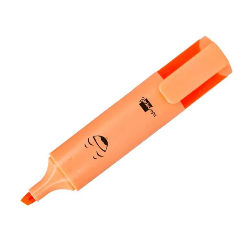 ROTULADOR LIDERPAPEL FLUORESCENTE PASTEL PUNTA BISELADA ESTUCHE DE 6 UNIDADES COLORES SURTIDOS