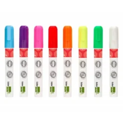 ROTULADOR LIDERPAPEL TIZA LIQUIDA PUNTA REDONDA TRAZO 6 MM CAJA DE 8 UNIDADES COLORES SURTIDOS