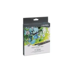 Rotulador Lyra aqua brush acuarelable doble punta fina y pincel negro