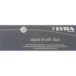 Rotulador Lyra aqua brush acuarelable doble punta fina y pincel verde noche