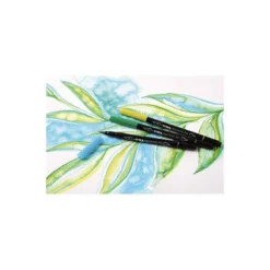 Rotulador Lyra aqua brush acuarelable doble punta fina y pincel verde