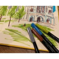 Rotulador Lyra Duo Aqua Brush Art Pen doble punta fina y pincel caja 12 unidades