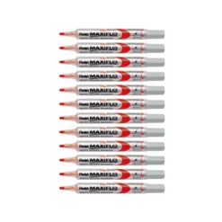 Rotulador Maxiflo Pentel rojo para pizarra blanca