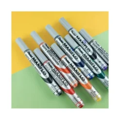 Rotulador Maxiflo Pentel rojo para pizarra blanca