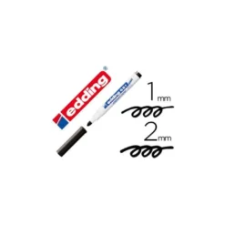 Rotulador para Pizarra Blanca Edding 661 Recargable Color Negro