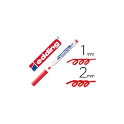 Rotulador para Pizarra Blanca Edding 661 Recargable Color Rojo