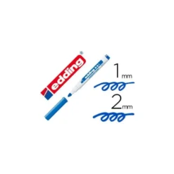 Rotulador para Pizarra Blanca Edding 661 Recargable Color Azul