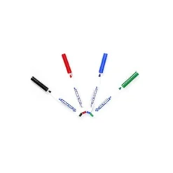 Rotulador para Pizarra Blanca Edding 661 Recargable de Colores Surtidos Blister de 4 unidades
