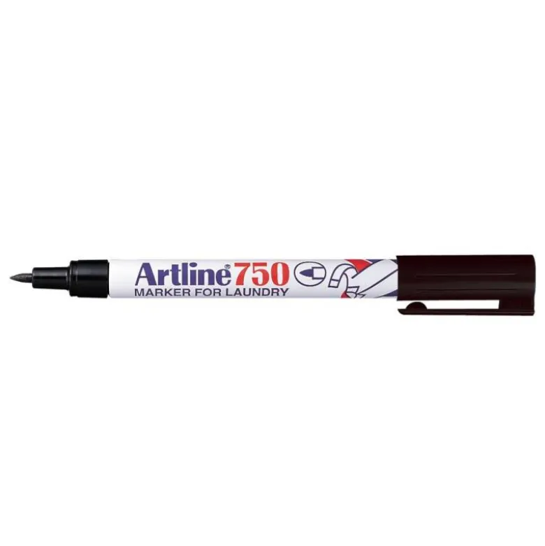 Rotulador para ropa textil Artline color negro