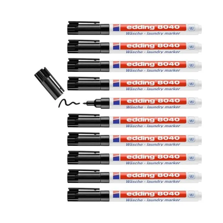Rotulador para tela textil Edding color negro