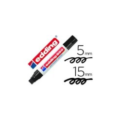 Rotulador Permanente Edding 850 Color Negro Punta Biselada