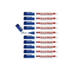 Rotulador Permanente Edding 400 Color Azul Punta Fina