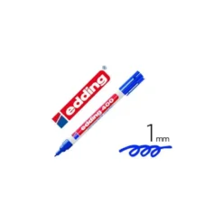 Rotulador Permanente Edding 400 Color Azul Punta Fina