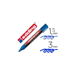 Rotulador Permanente Edding 300 Color Azul Punta Redonda