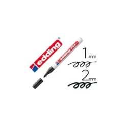 Rotulador Permanente Edding 751 Color Negro Punta Redonda