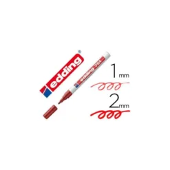 Rotulador Permanente Edding 751 Color Rojo Punta Redonda